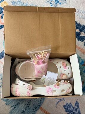 LoveShackFancy x Crocs Classic Ballerina Clogs Women’s Size 8 Floral